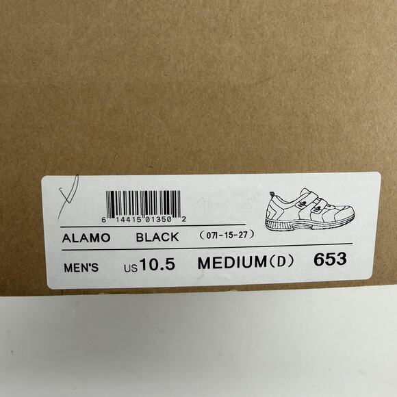 Orthofeet Alamo Shoes Mens Size 10.5 Black Leather Orthopedic Comfort Sneakers main image 8